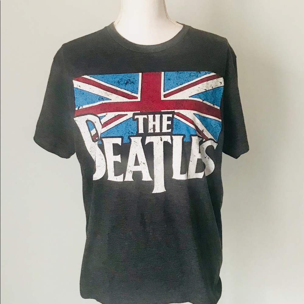 Beatles T-Shirt  Wonens size Med charcoal gray